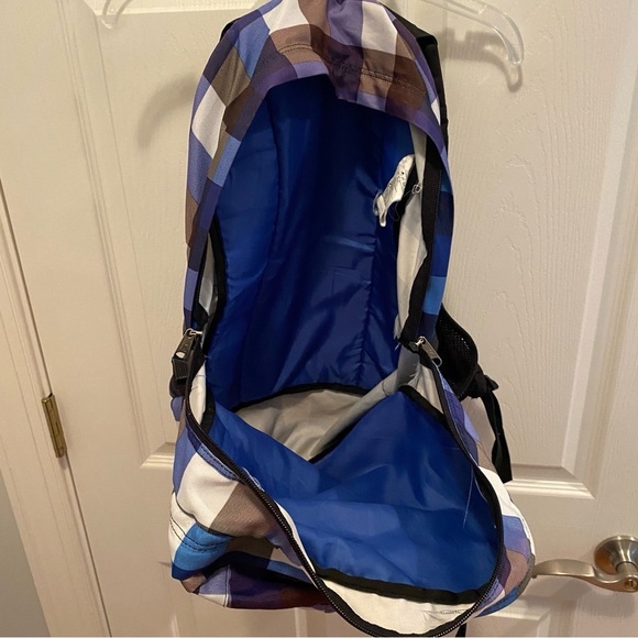 Jansport Blue and Gray Backpack Durable Everyday Use - Picture 4 of 7